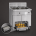 Thumbnail image #4 for Imperial Electric 5-Fryer 75 lb. Floor Model with Built-In Space Saver Filter System