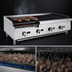 Thumbnail image #5 for General 48-Inch Countertop Gas Char-Rock Charbroiler, Natural Gas/LP Convertible