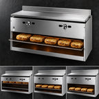 Thumbnail image #4 for Jade Range (Middleby) Titan JCM-84 84-Inch Wall-Mounted Gas Infrared Cheesemelter, 3 Burners, 70,000 BTU, Stainless Steel
