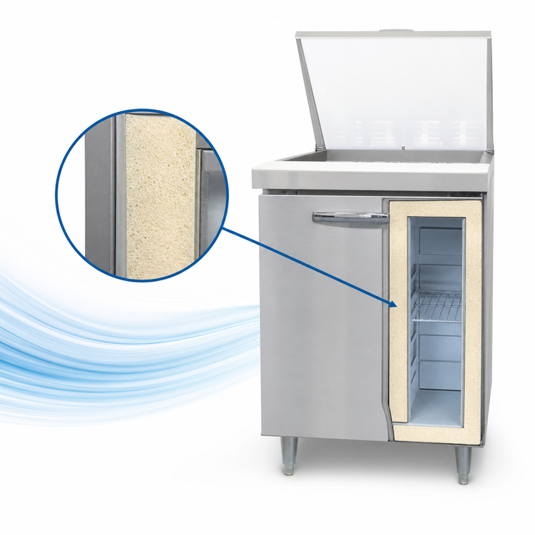Product image #4 for Continental Refrigerator D27N12M Designer Line 27" One-Section Mighty Top Sandwich Prep Table