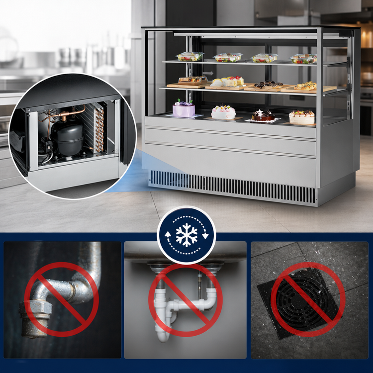 Product image #4 for Turbo Air 60-Inch See-Thru Straight Front Refrigerated Bakery Display Case, Self-Contained, R-290