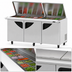 Thumbnail image #4 for Turbo Air Super Deluxe Three-Section Sandwich/Salad Mega Top Prep Table with Flat Lids and 30-Pan Opening