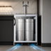 Thumbnail image #5 for Summit Commercial ADA Counter-Height Undercounter Dual-Tap Beer Dispenser with Glass Door, 5.5 Cu. Ft.