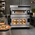 Thumbnail image #4 for Moretti Forni S125E Modular Electric Deck Pizza Oven with Proofer and Refractory Stone Deck