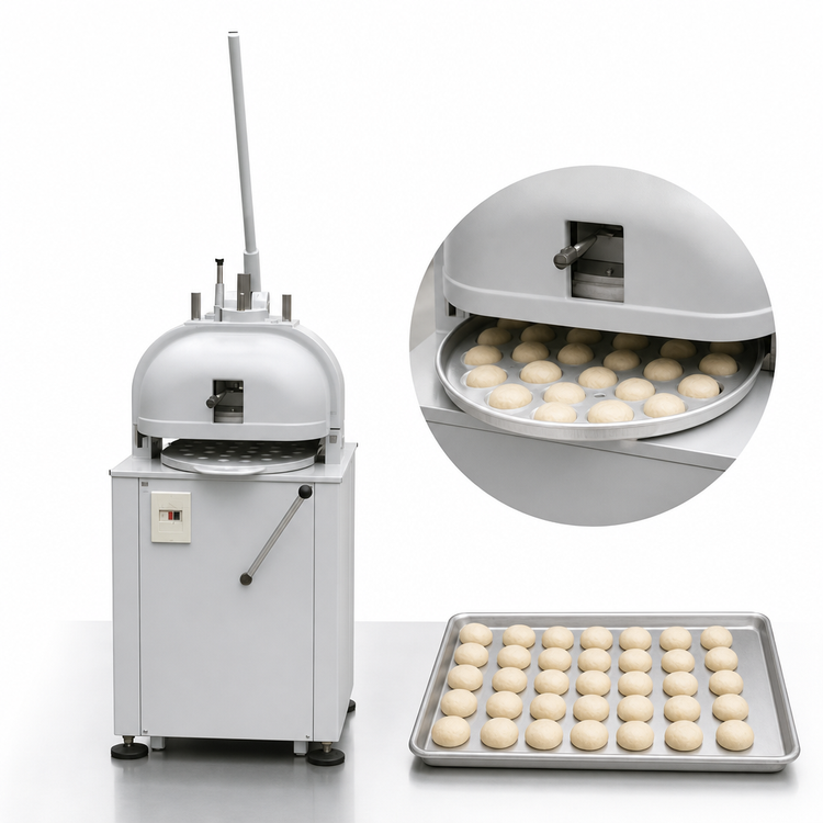 Product image #4 for Univex Semi-Automatic Bun Divider/Rounder, 30-Piece Output, 1.41-4.76 oz