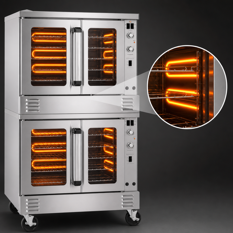 Product image #4 for Southbend Platinum Series Double-Deck Bakery-Depth Electric Convection Oven, 7.5 kW Per Deck