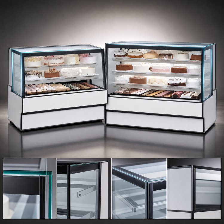 Product image #4 for Federal Industries High Volume Series Straight Glass Refrigerated Bakery Display Case, 77-1/8 Inch W x 42 Inch H, Self-Contained