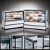Thumbnail image #4 for Federal Industries High Volume Series Straight Glass Refrigerated Bakery Display Case, 77-1/8 Inch W x 42 Inch H, Self-Contained