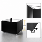 Thumbnail image #4 for DRY AGER USA DU0082 Wheeled Podium Stand for Free-Standing Dry Aging Cabinets, 18.5-Inch Fixed Height, Black Powder-Coated Metal
