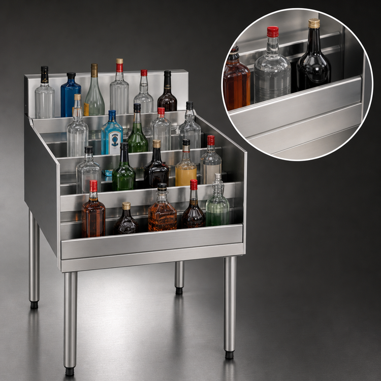 Product image #4 for Eagle Group 2200 Series 24-Inch Freestanding 4-Step Liquor Display Unit