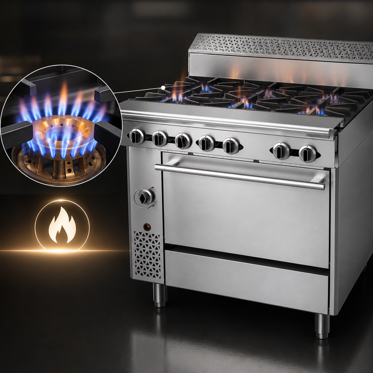 Product image #4 for Garland Cuisine 36-Inch Heavy Duty Natural Gas Range with 6 Open Burners and Standard Oven