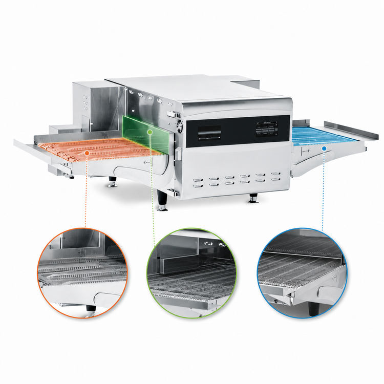 Product image #5 for Ovention Shuttle S1600 Electric Ventless Countertop Single-Deck Rapid Cook Impingement Oven