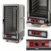 Thumbnail image #4 for Metro C5 3 Series 3/4 Height Mobile Heated Holding Cabinet with Clear Polycarbonate Door, Gray