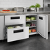 Thumbnail image #4 for Hoshizaki Steelheart Two-Section Undercounter Low Profile Refrigerator with 1 Door and 2 Drawers, 60 Inch, 15.1 Cu. Ft.
