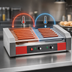 Thumbnail image #4 for Omcan 9-Roller 2-Zone Countertop Electric Hot Dog Roller Grill