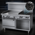 Thumbnail image #4 for Garland G Starfire Pro 60-Inch Gas Restaurant Range with 4 Open Burners, 36-Inch Griddle, Standard Oven, and Storage Base