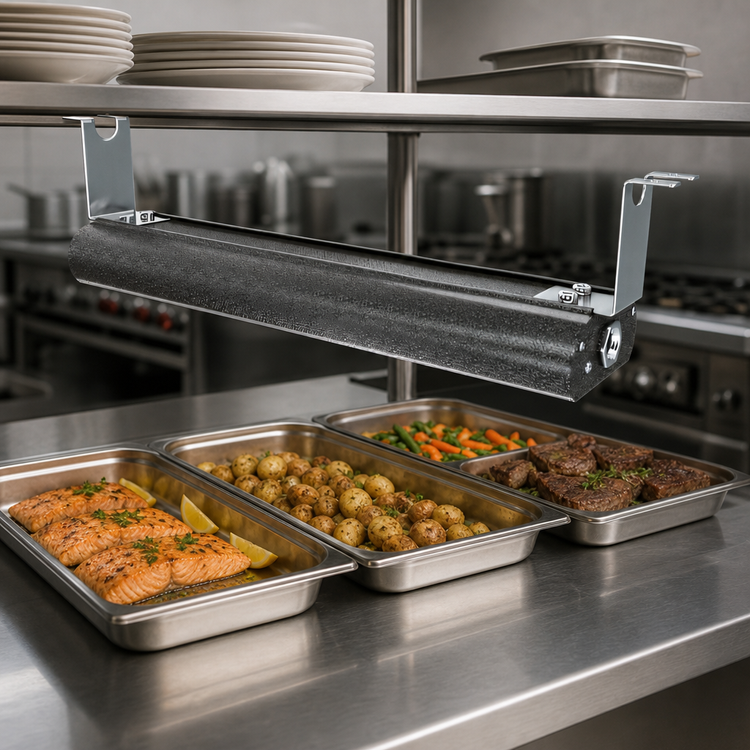 Product image #4 for Vollrath 36 Inch Single Unlighted Low Profile Strip Heat Lamp with Remote Toggle Switch, 208V