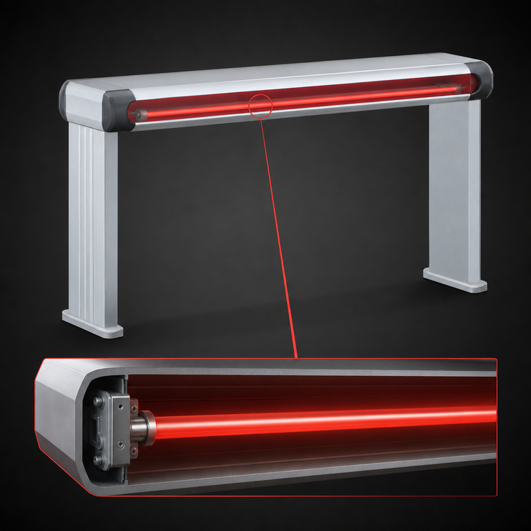 Product image #4 for Hatco Glo-Ray Designer Single Strip Heater, 69-1/2-Inch W, Infrared, Unlighted, 1560W, Aluminum