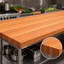 Thumbnail image #4 for Boos Block American Cherry Edge Grain Kitchen Countertop, 144 x 42 x 3 Inches, Oil Finish