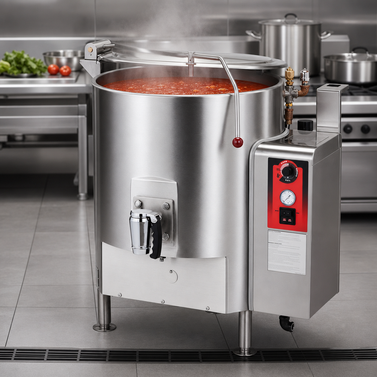 Product image #5 for Vulcan GS60E 60-Gallon Fully Jacketed Gas Stationary Kettle with Electric Ignition