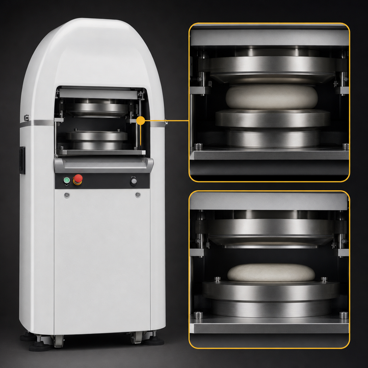 Product image #5 for Trento Automatic Hydraulic Dough and Bun Rounding Divider, 30-Piece, 220V, 1-Phase