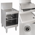 Thumbnail image #4 for Eagle Spec-Bar WBGR18-24 Underbar Glass Rack Storage Unit — Recessed Workboard Top, 18 Inches W x 24 Inches D x 36.5 Inches H, Holds 2 16-Inch Glass Racks
