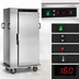 Thumbnail image #5 for Halo Heat 128-Plate Stainless Steel Mobile Hot Holding Banquet Cart