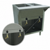 Thumbnail image #4 for Advance Tabco Triumph Supreme Electric Two-Well Hot Food Table with Open Cabinet Base and Poly Cutting Board