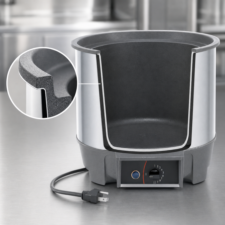 Product image #4 for Vollrath Cayenne® Round Heat 'N Serve 7-Quart Countertop Wet Rethermalizer
