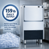 Thumbnail image #4 for ITV SPIKA NG 160 Self-Contained Full/Half Dice Ice Maker with 44.1 lb Bin Storage, 159 lb/Day