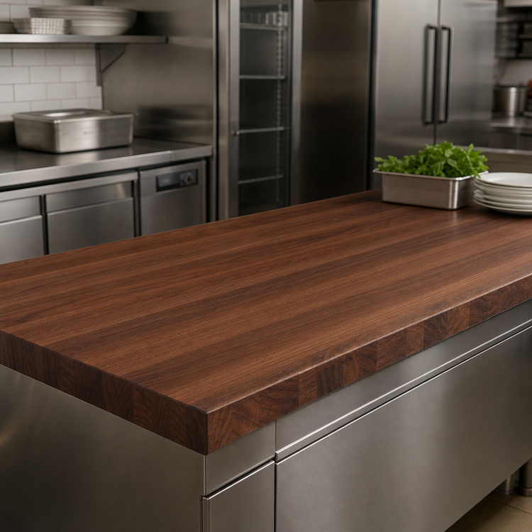 Product image #4 for Boos Block American Black Walnut Edge Grain Kitchen Countertop, 144 x 30 x 3 Inches, Penetrating Oil Finish