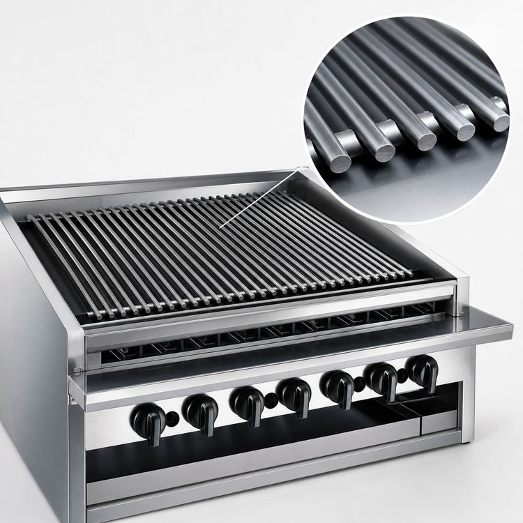 Product image #4 for MagiKitch'n APM-RMB-648 48-Inch Low Profile Gas Radiant Charbroiler