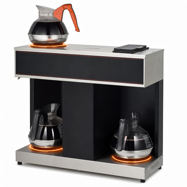 Product image #4 for BUNN VPS Black Single-Station Pourover Commercial Drip Coffee Brewer with 3 Warmers