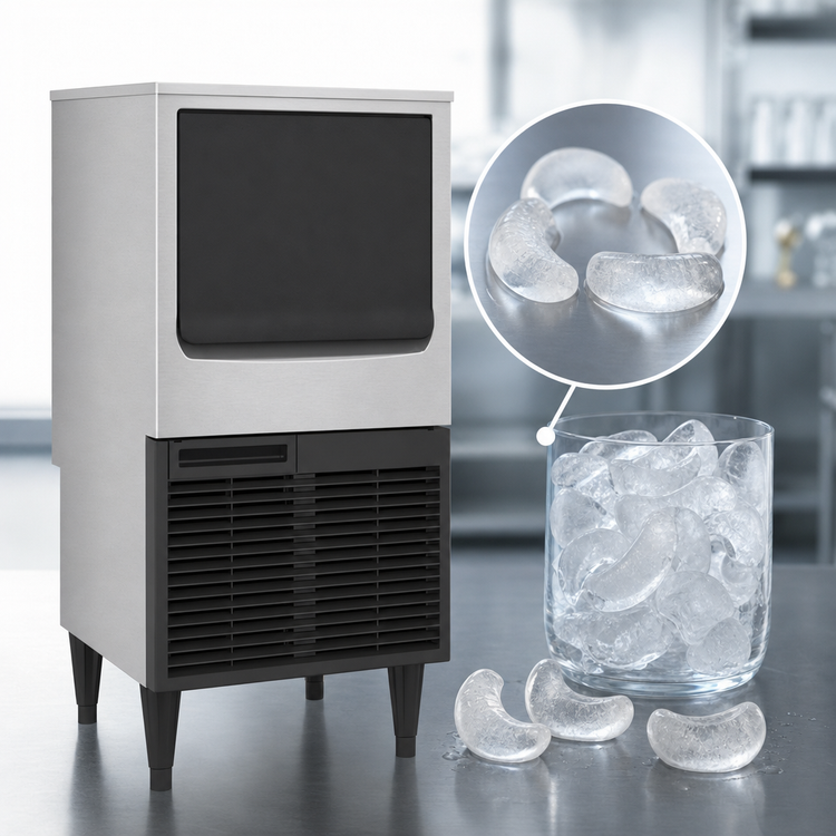 Product image #4 for Hoshizaki KM-81BAJ Air-Cooled Crescent Cube Ice Machine with 38 lb Built-In Bin