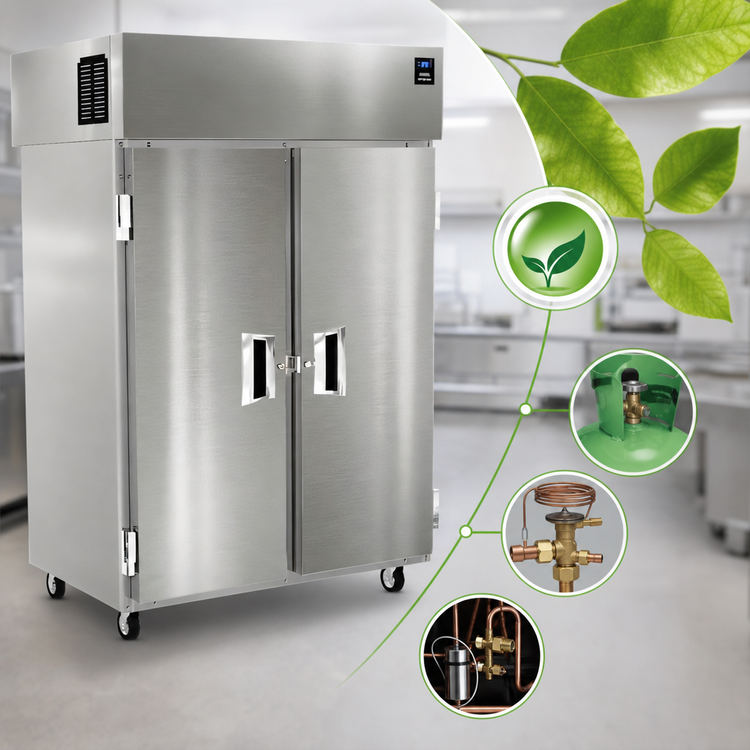 Product image #4 for Delfield 6051XL-S Two-Section Full-Height Solid Door Reach-In Refrigerator, 41.5 Cu. Ft.