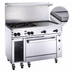 Thumbnail image #4 for Vulcan Endurance 48-Inch Gas Restaurant Range with 2 Open Burners, 36-Inch Griddle, and Standard Oven