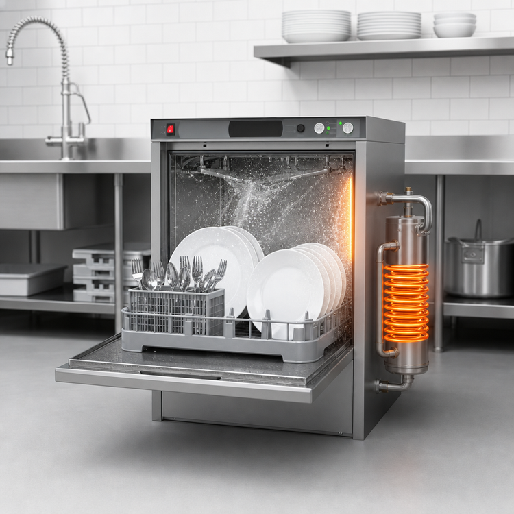 Product image #4 for Champion ADA-Compliant 24-Inch High-Temperature Undercounter Dishwasher with Booster, Dry Assist, and Pumped Drain