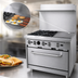 Thumbnail image #4 for Serv-Ware 36-Inch Gas Range with 4 Open Burners, 12-Inch Griddle, and Standard Oven