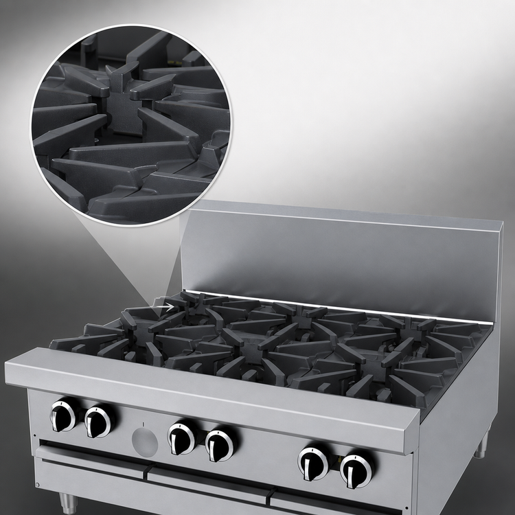 Product image #4 for Garland G Starfire Pro G36-6T 36-Inch Natural Gas Modular Restaurant Range with 6 Open Burners