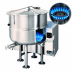 Thumbnail image #4 for Cleveland Range KGL100 100-Gallon Gas-Fired Stationary 2/3 Steam-Jacketed Kettle, 316 Stainless Steel Interior, 190,000 BTU