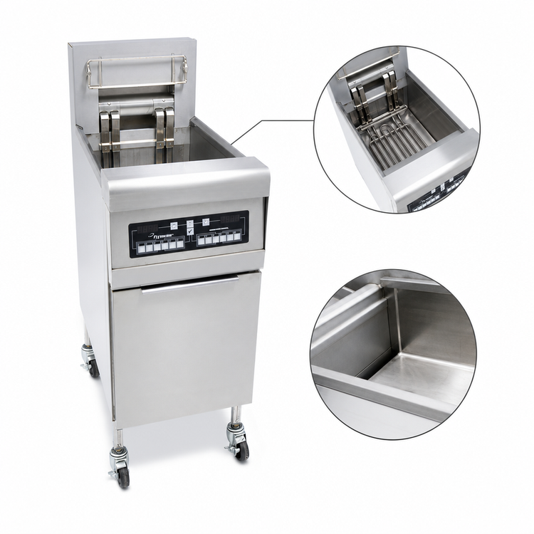 Product image #4 for Frymaster RE High Efficiency 50 lb Electric Floor Fryer with CM3.5 Controller