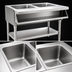 Thumbnail image #4 for Eagle Group SHT2-240-3 Electric Sealed-Well Hot Food Table with Open Base, 2 Wells, 33-Inch Wide, 240V/3-Phase