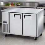 Thumbnail image #4 for Everest Refrigeration ETF2-24 Two-Section Undercounter Worktop Freezer, 47.5-Inch, 9.0 cu. ft., Stainless Steel Worktop