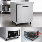 Thumbnail image #4 for Kelvinator Commercial KCHUC27R-32 27-Inch ADA-Height One-Section Undercounter Refrigerator, 6.5 Cu. Ft., Solid Door