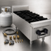 Thumbnail image #4 for Serv-Ware 12-Inch Two-Burner Liquid Propane Gas Hot Plate with Legs