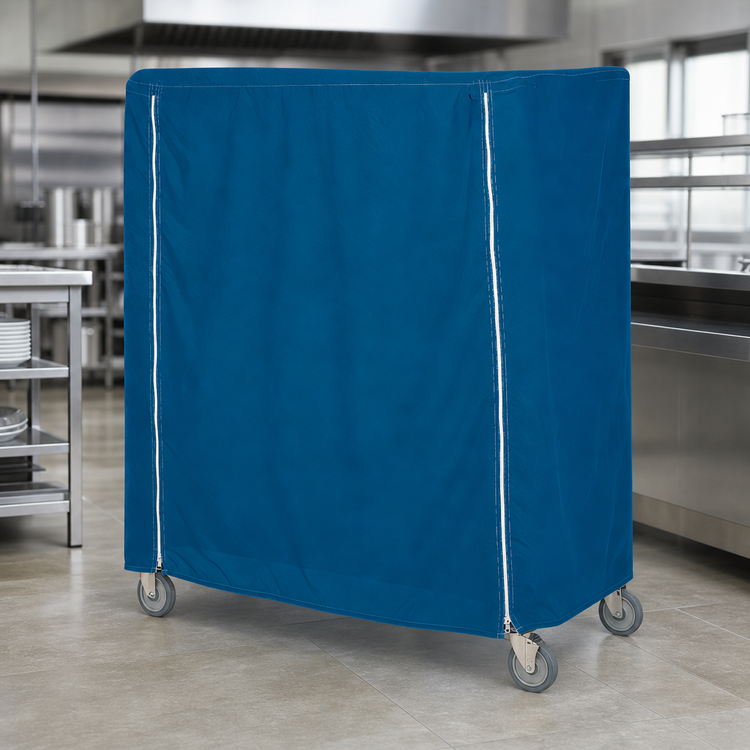 Product image #4 for Metro Queen Mary & Banquet Cart Cover, 48 x 21 x 74 Inches, Mariner Blue, Uncoated Denier Nylon
