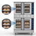 Thumbnail image #5 for KoolMore 38-Inch Full-Size Double-Deck Natural Gas Commercial Convection Oven with Dual Glass Doors