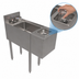 Thumbnail image #4 for BK Resources Underbar 12-Inch Glass Rinser Hand Sink with Push-Down Rinser and Deck-Mount Faucet