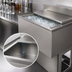 Thumbnail image #4 for BK Resources Underbar Stainless Steel Ice Bin with Sliding Cover, 24