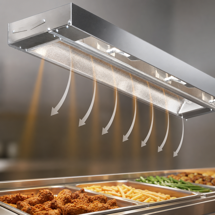 Product image #4 for Eagle Group RedHots 108-Inch High-Watt Unlighted Strip Heat Lamp, 240V, Single Rod
